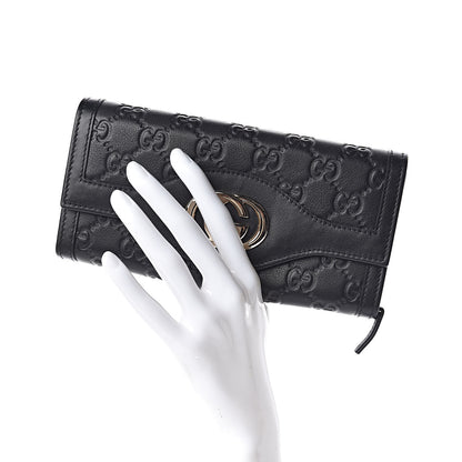 Gucci Guccissima Sukey Continental Wallet Continental Wallet Black 2 of 7