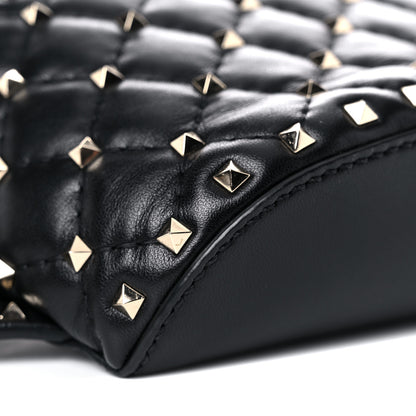 Valentino Garavani Nappa Rockstud Spike Belt Bag 85 Black 7 of 9