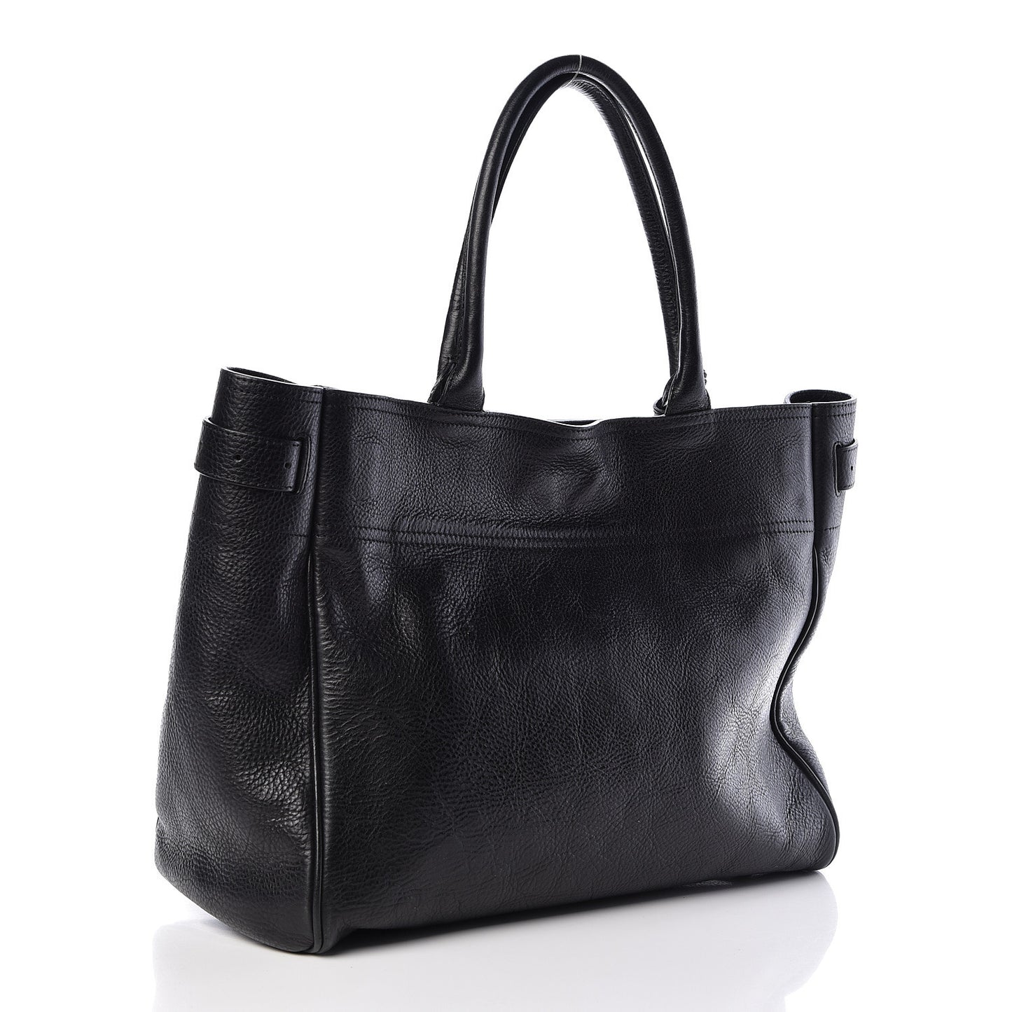 Natural Leather Bayswater Tote Black