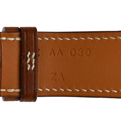 Hermes Barenia 42mm Apple Watch Single Tour Band Fauve 4 of 5