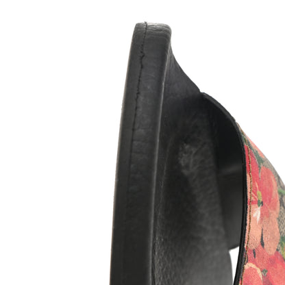 Gucci GG Supreme Monogram Blooms Slide Sandals 38 Beige Multicolor 10 of 10