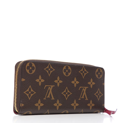 Louis Vuitton Monogram Clemence Wallet Fuchsia 2 of 6