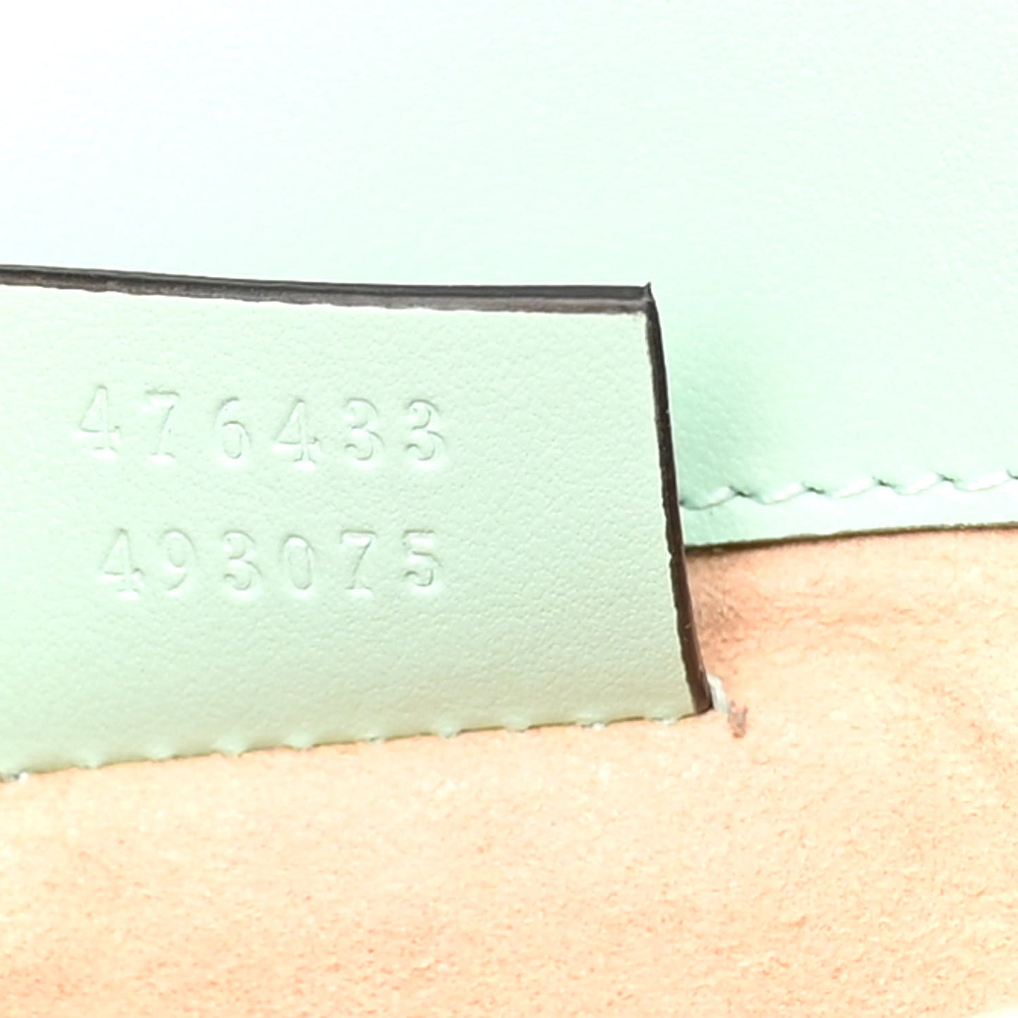 Calfskin Matelasse Super Mini GG Marmont Shoulder Bag Water Green