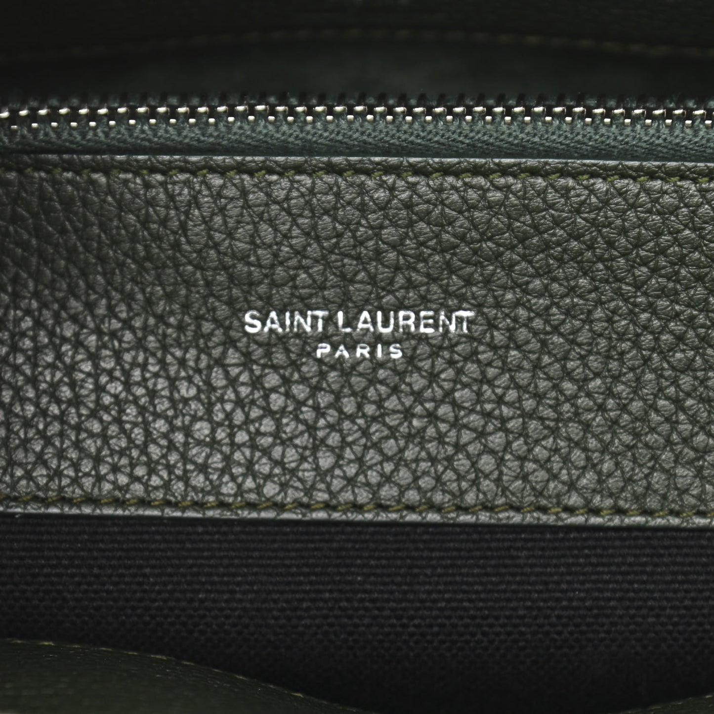 Grained Calfskin Small Supple Sac De Jour Dark Vert