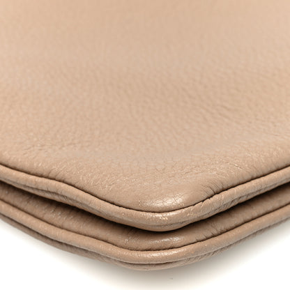 Prada Vitello Daino Double Zip Crossbody Bag Cammeo 9 of 10