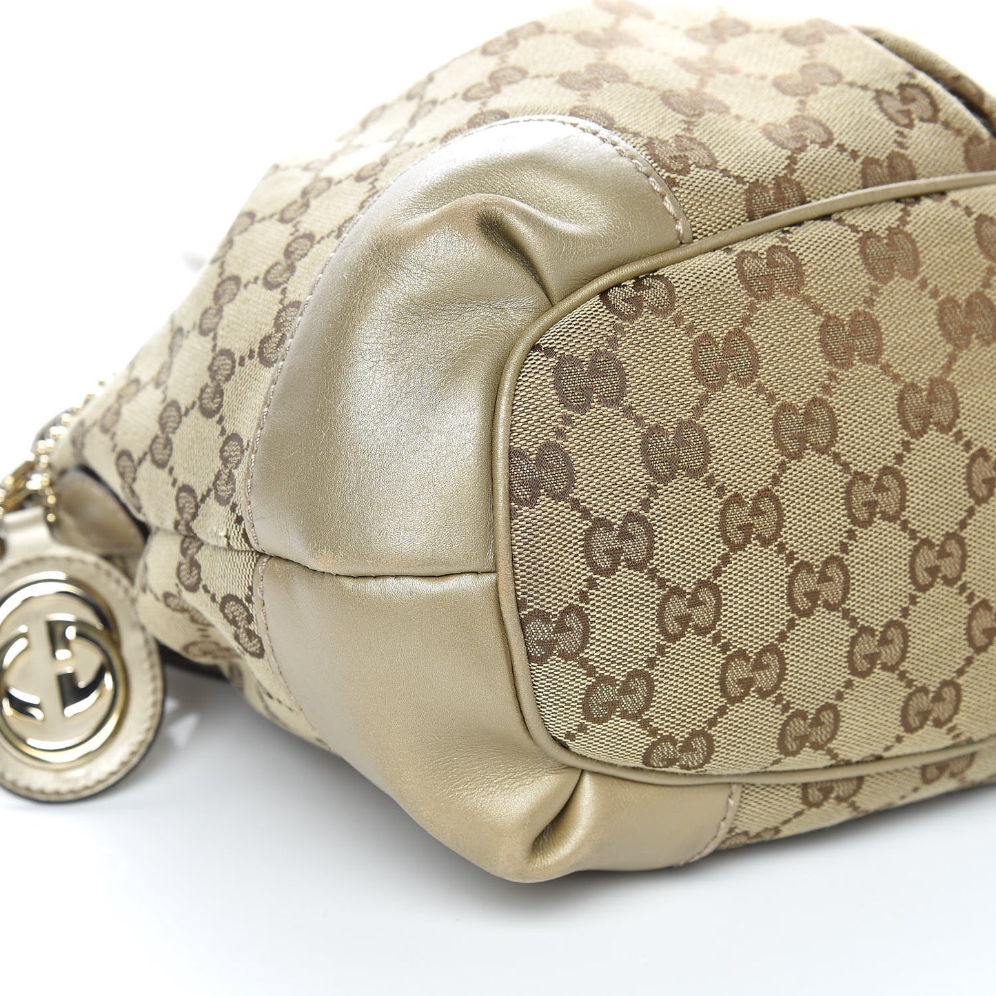 Monogram Medium Sukey Top Handle Bag Golden Beige