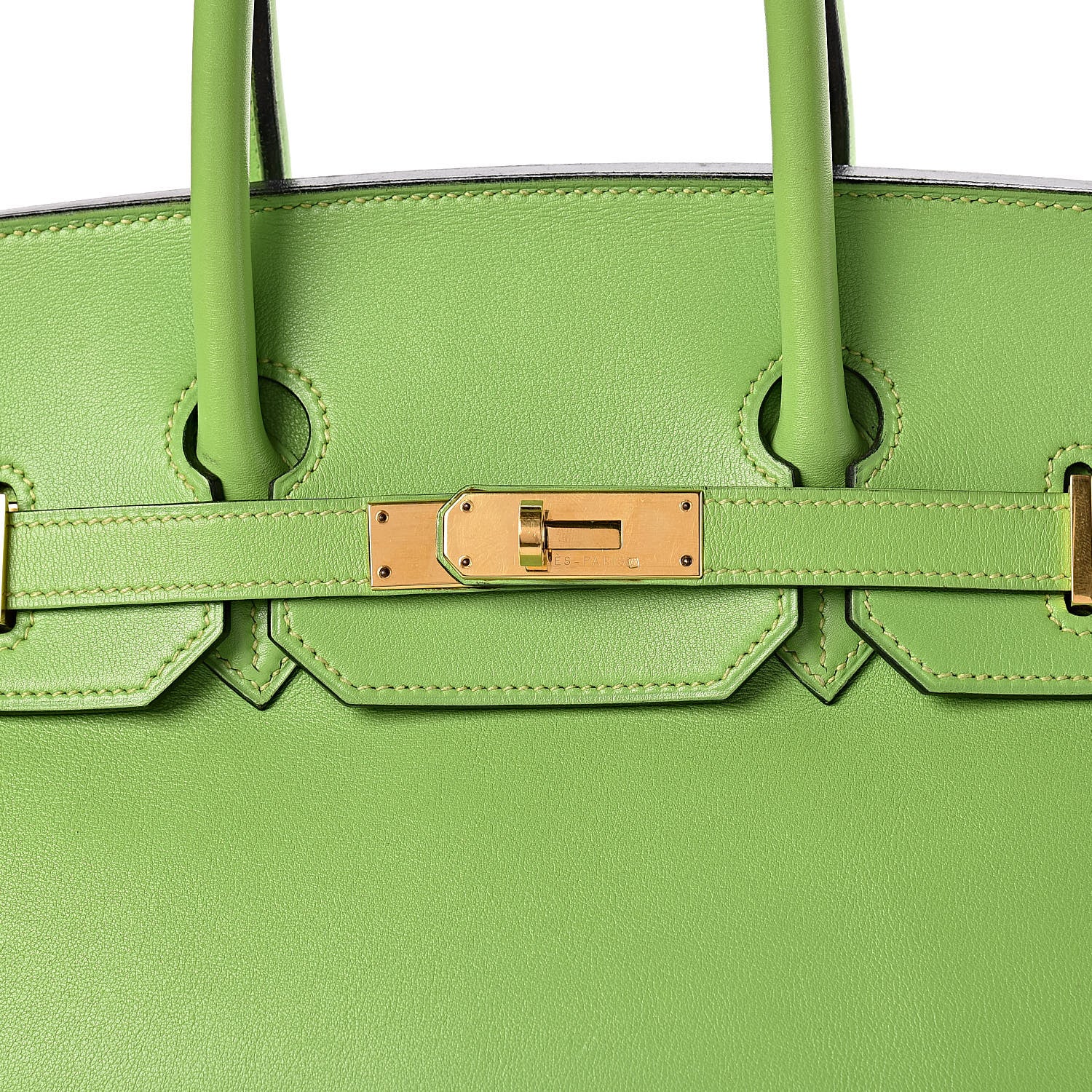 Hermes Veau Gulliver Birkin 35 Vert Cru 18 of 18