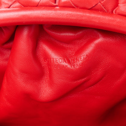 Bottega Veneta Nappa Maxi Intrecciato The Pouch Oversized Clutch Bright Red 6 of 11