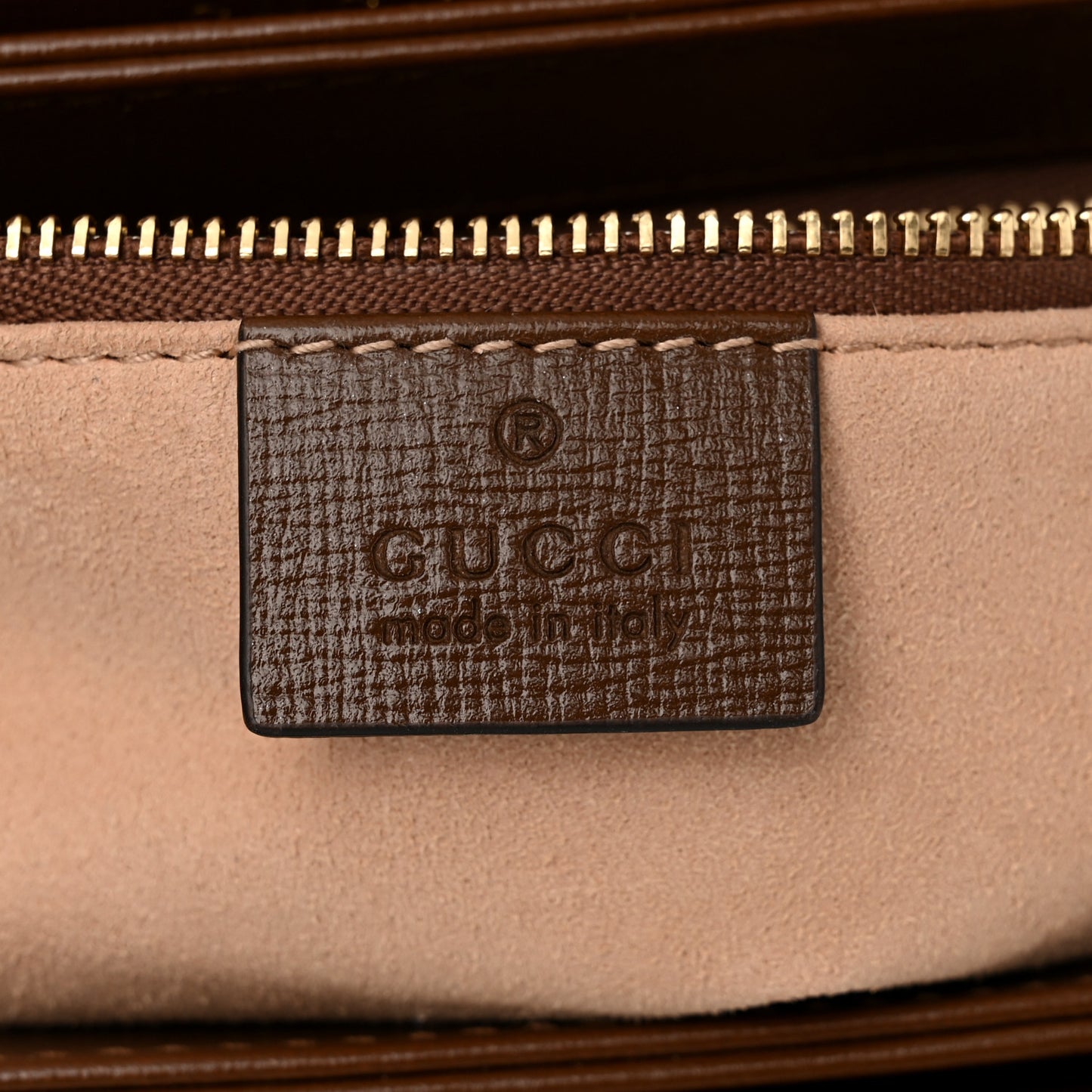 GG Supreme Monogram Horsebit 1955 Shoulder Bag Beige Brown Sugar