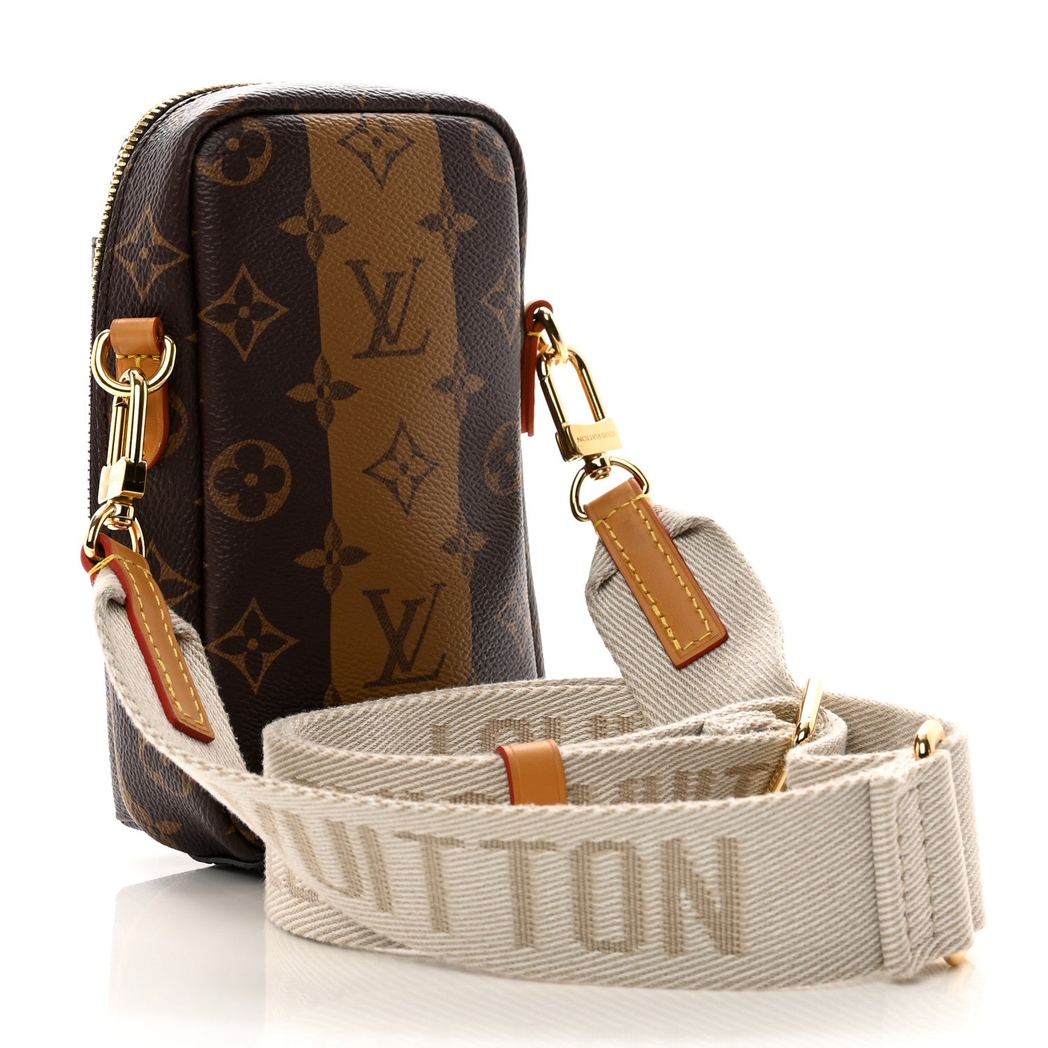 Louis Vuitton X NIGO Reverse Monogram Flat Double Phone Pouch 3 of 8