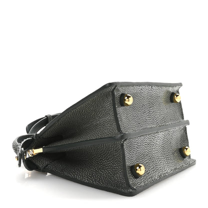 Fendi Stingray Shiny Nappa Petite Peekaboo I SEE U Satchel Verde Inglese 4 of 12
