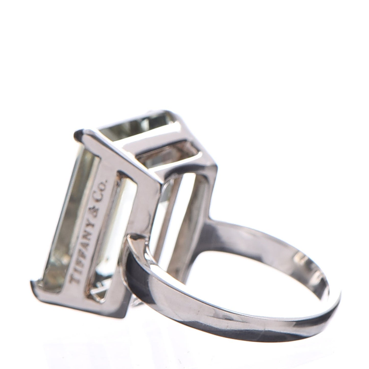 Sterling Silver Green Quartz Sparklers Cocktail Ring 48 4.25