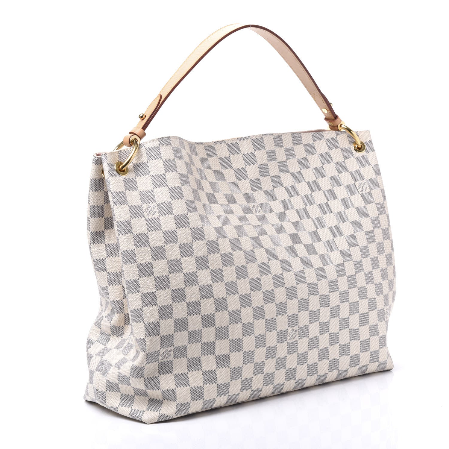 Louis Vuitton Damier Azur Graceful MM Rose Ballerine 2 of 11