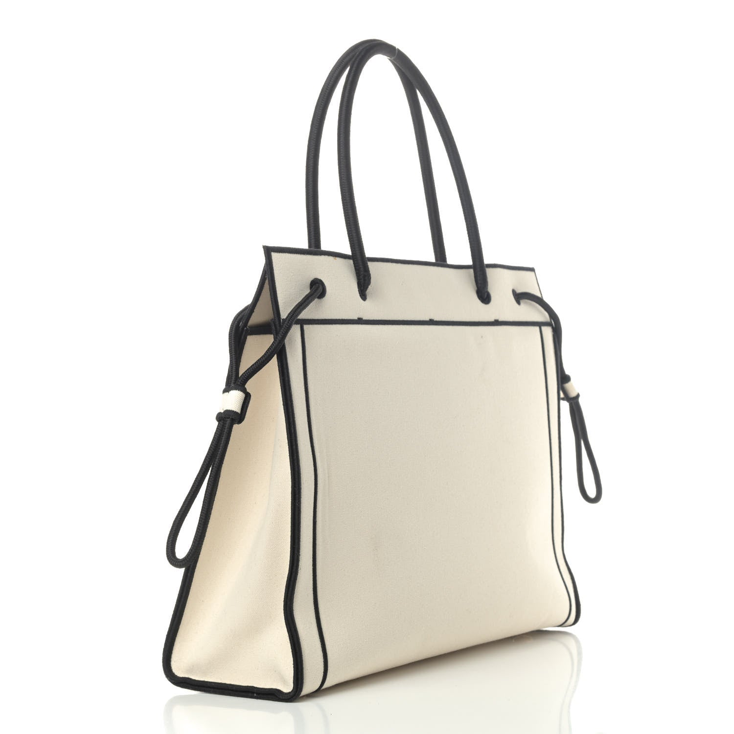 Fendi Canvas Logo Large Shopping Tote Grezzo Black 2 of 5