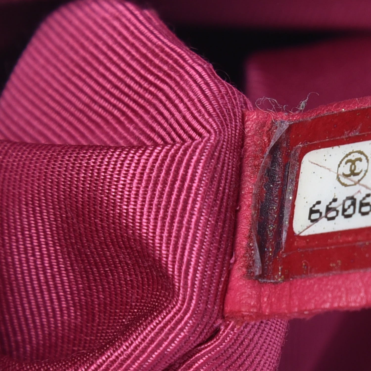 Chanel Caviar Diamond Stitched Shoulder Bag Dark Pink 7 of 15