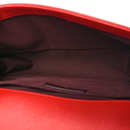 Chanel Calfskin Quilted Double Stitch Medium Boy Flap Red 5 of 10