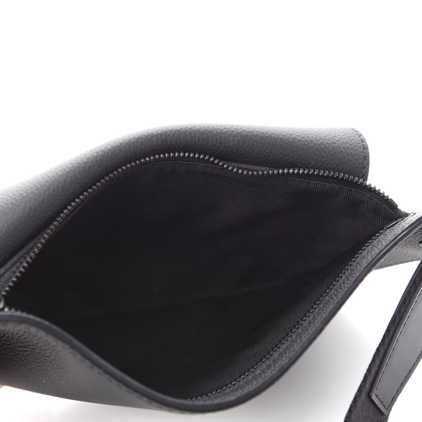 Grained Calfskin Aerogram Slingbag Black