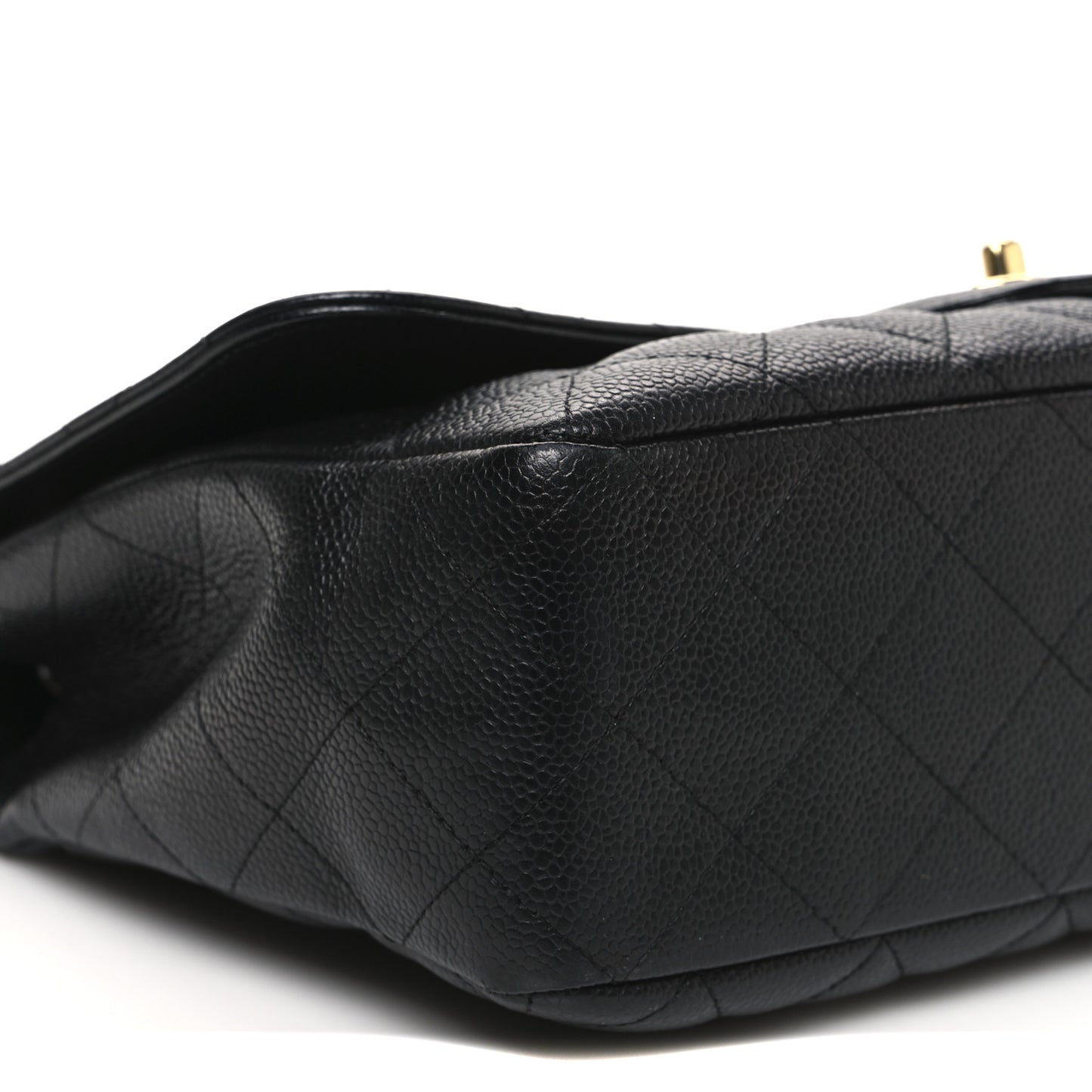 Caviar Quilted Jumbo Single Flap Black