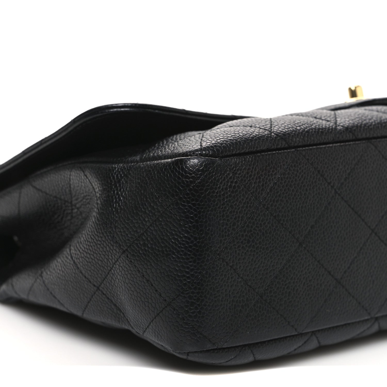 Chanel Caviar Quilted Jumbo Single Flap Black 9 of 10