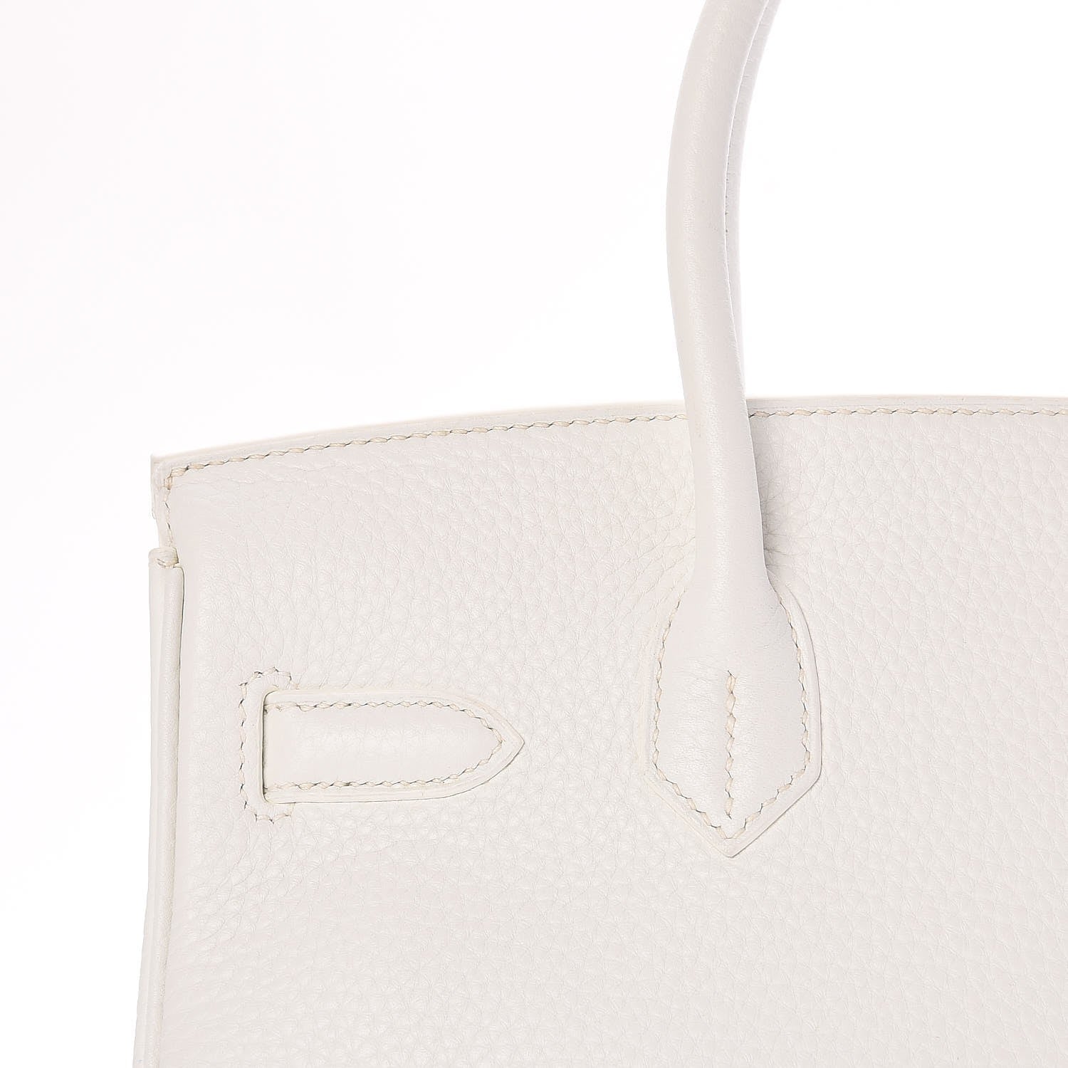 Hermes Taurillon Clemence Birkin 30 White 30 of 36