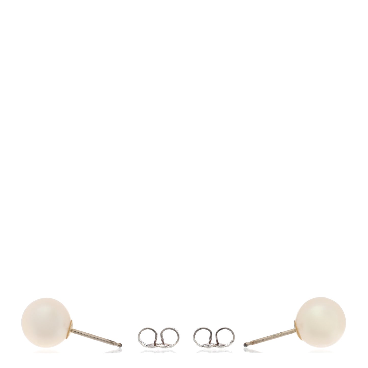 Sterling Silver 14K Yellow Gold Freshwater Cultured Pearl 8-8.5mm Ziegfeld Earrings