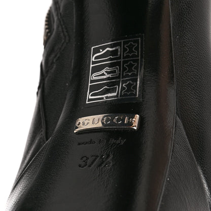 Gucci Kid Side Zip Platform Boots 37.5 Black 6 of 11