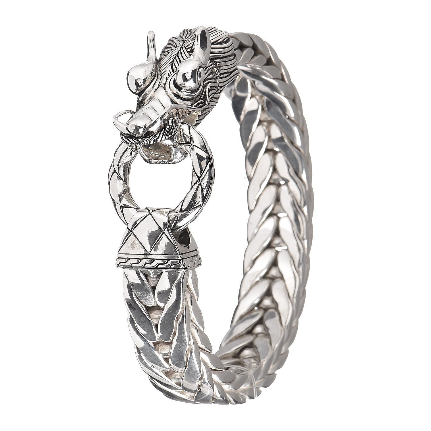 John Hardy Sterling Silver Large Legends Naga Dragon Bracelet 1 of 6