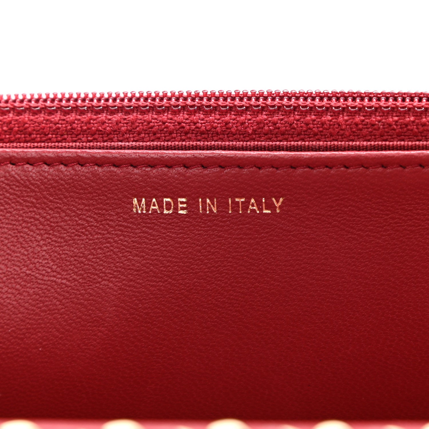 Chanel Lambskin Quilted Trendy CC Wallet On Chain WOC Red 6 of 11