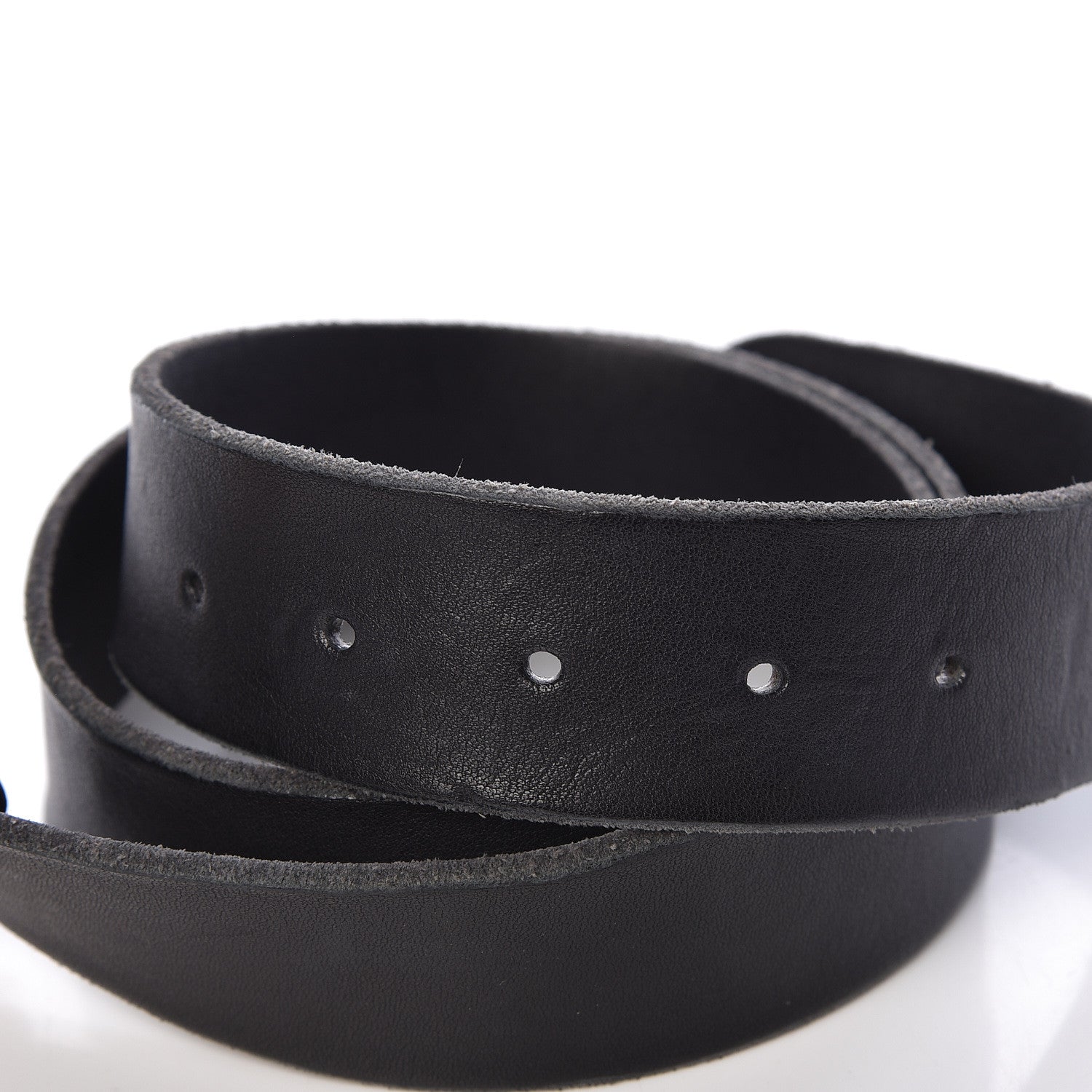 Gucci Faded Calfskin Double G 40mm Belt 85 34 Black 5 of 7