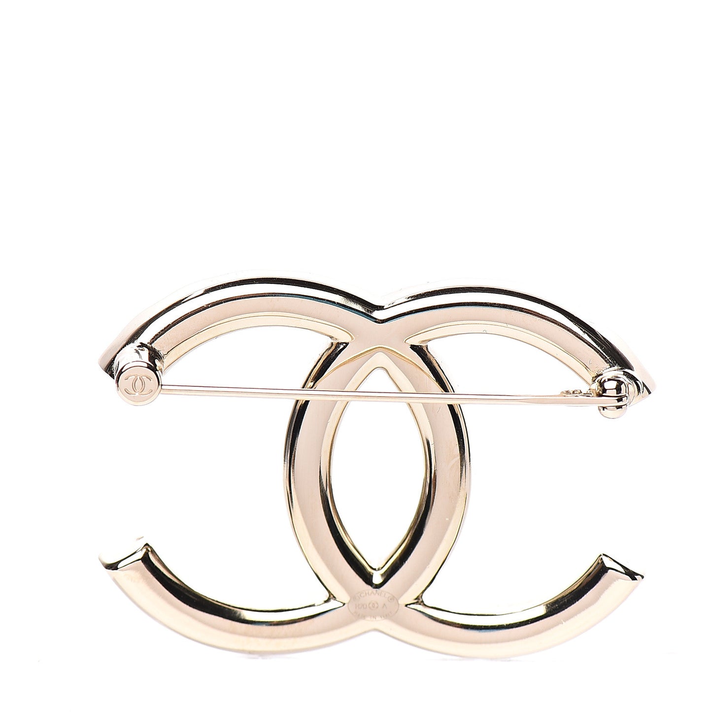 Baguette Crystal High Society CC Brooch Gold