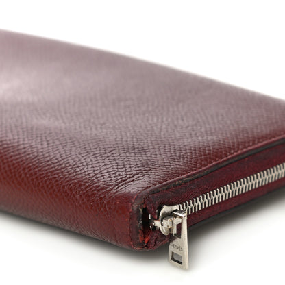 Hermes Epsom Silk'In Wallet Bordeaux 9 of 20