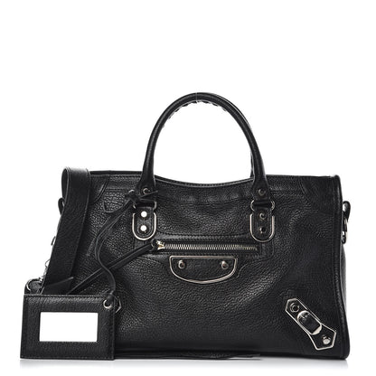 Balenciaga Chevre Silver Metallic Edge Hardware S City Black 1 of 9