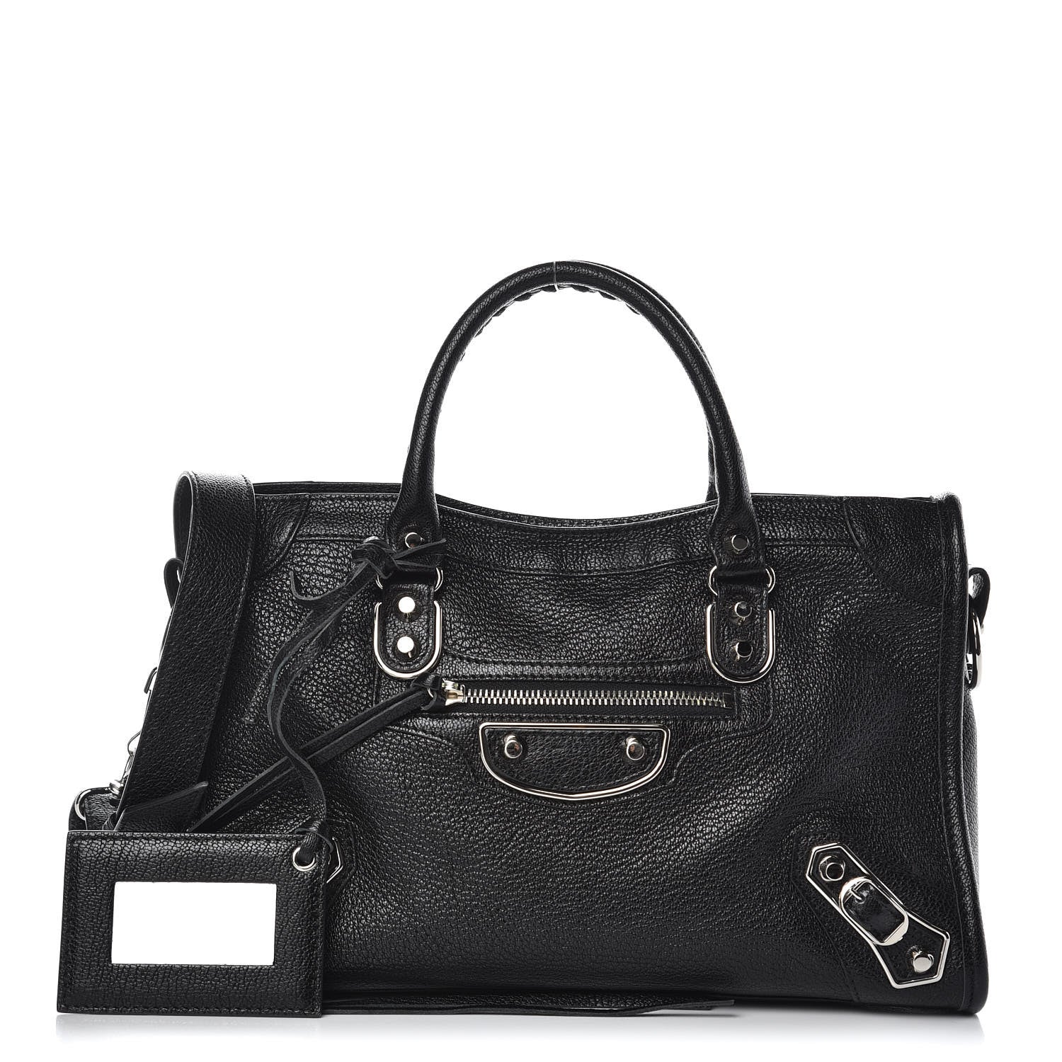 Balenciaga Chevre Silver Metallic Edge Hardware S City Black 1 of 15
