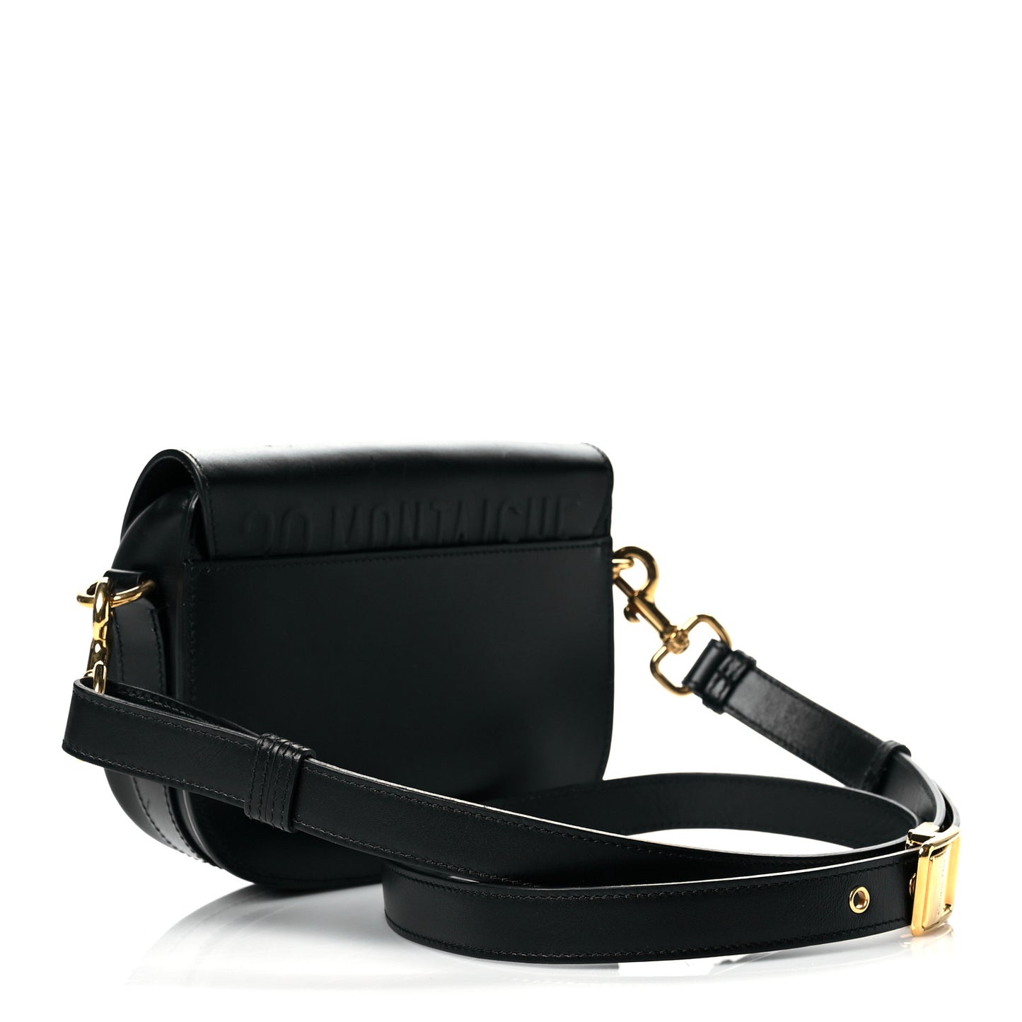 Box Calfskin Small Bobby Flap Black