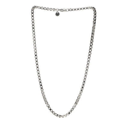 Tiffany Sterling Silver 4mm Venetian Link Necklace 3 of 5