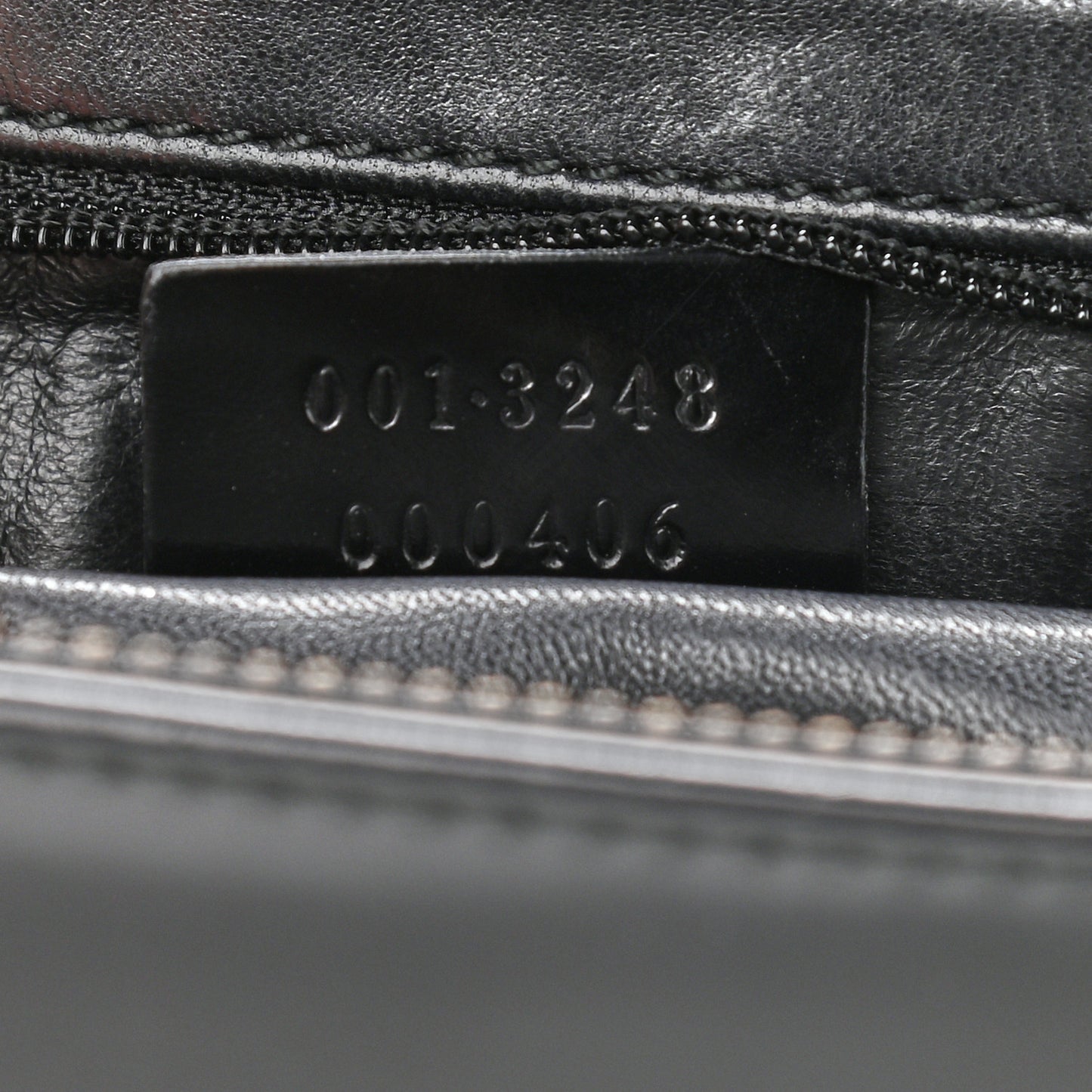 Patent Web Shoulder Bag Black