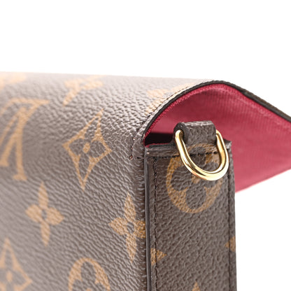 Louis Vuitton Monogram Pochette Felicie Chain Wallet Fuchsia 12 of 14