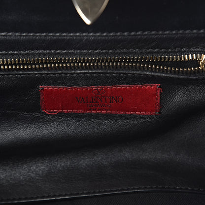 Valentino Garavani Vitello Small Rockstud Tote Black 6 of 14