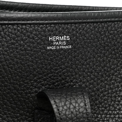 Hermes Taurillon Clemence Evelyne III GM Black 6 of 10
