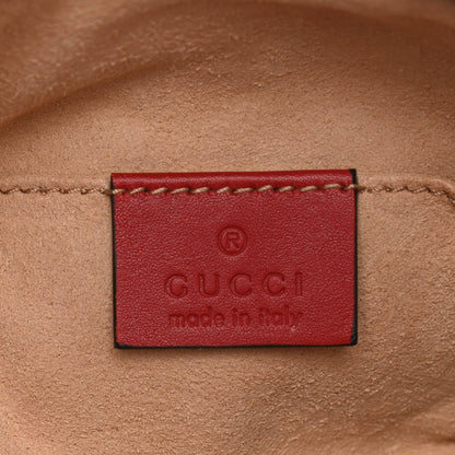 Gucci Calfskin Matelasse GG Marmont Belt Bag 85 34 Hibiscus Red 6 of 14