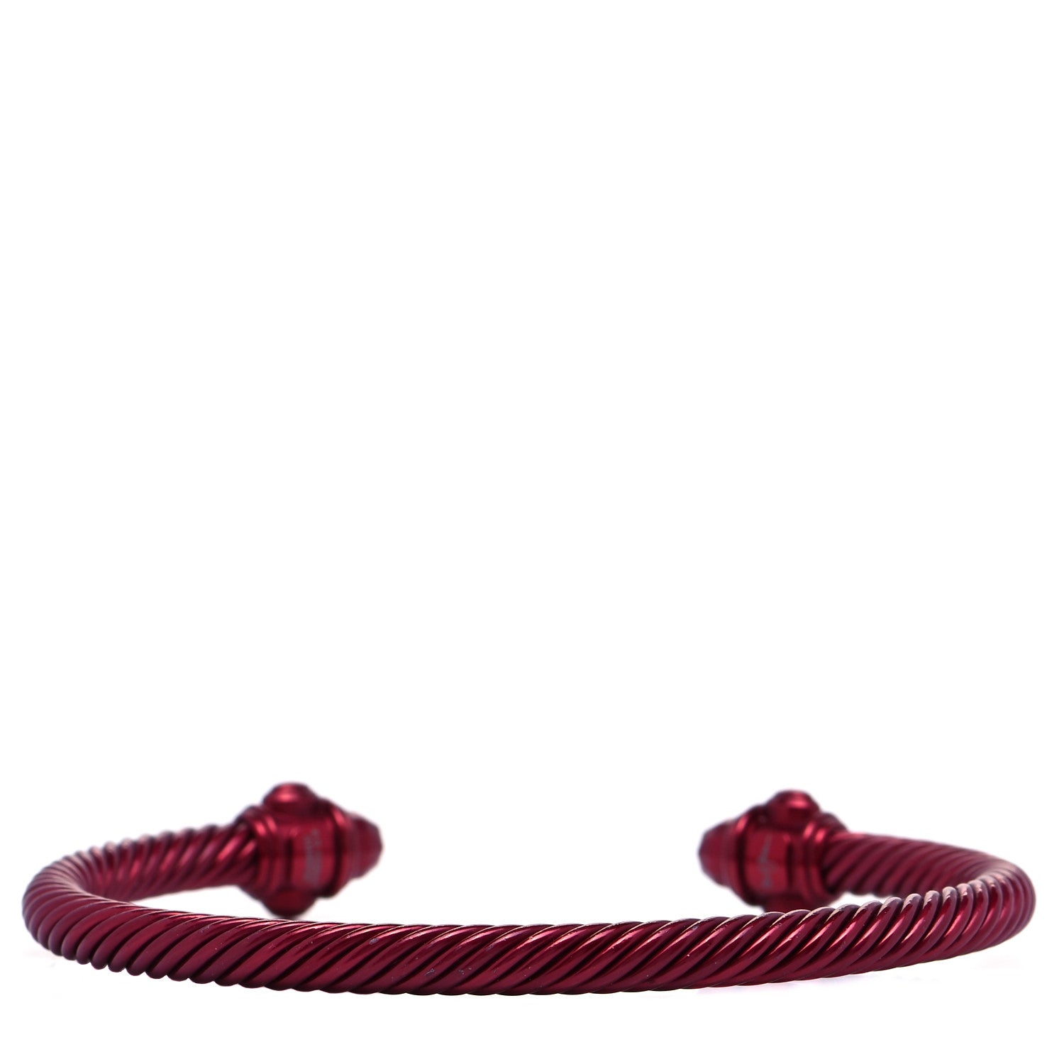 David Yurman Aluminum 5mm Renaissance Bracelet Dark Red 3 of 6