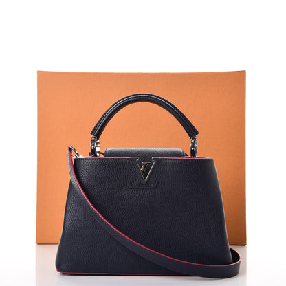 Louis Vuitton Taurillon Capucines BB Cobalt Fuchsia 9 of 9