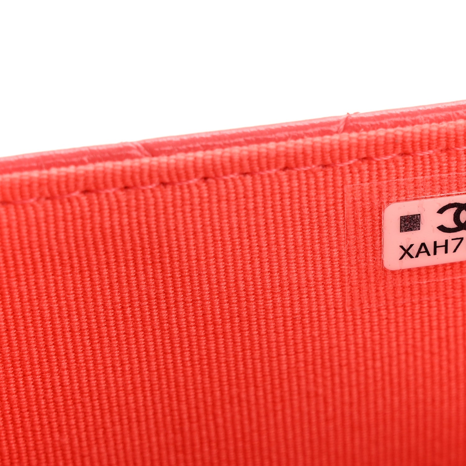 Chanel Shiny Lambskin Quilted Card Holder On Chain Pink 7 of 11