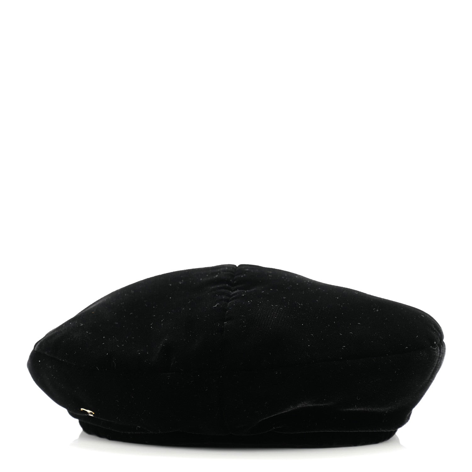 Chanel Velvet Beret Hat Black 5 of 10