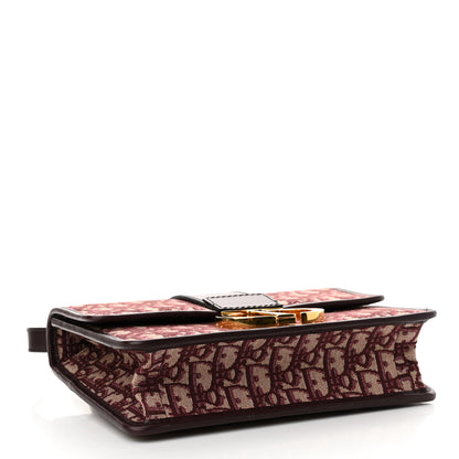 Christian Dior Oblique 30 Montaigne Flap Bag Burgundy 4 of 10