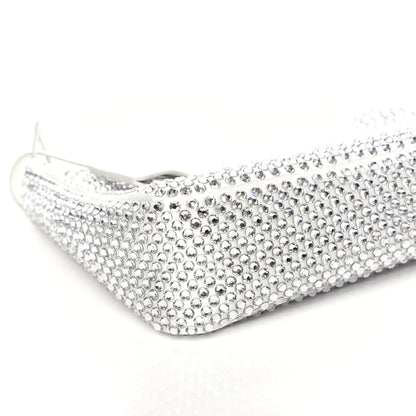 Prada Satin Crystal Mini Re-Edition 2000 Bag White 8 of 10