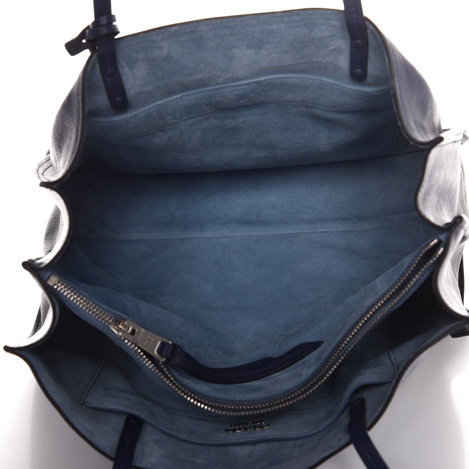 Prada Glace Calf Etiquette Tote Astrale Inchiostro 5 of 9