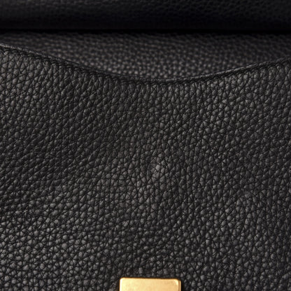 Gucci Calfskin Mini GG Marmont Top Handle Bag Black 10 of 15