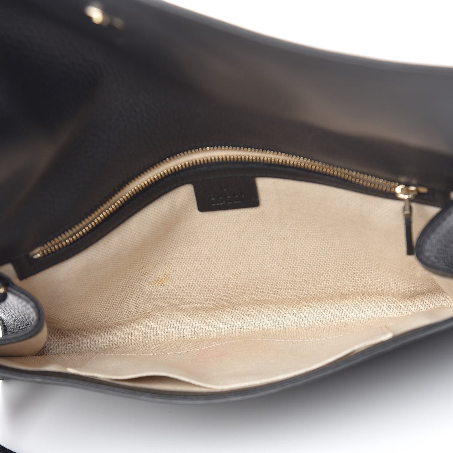 Pebbled Calfskin Medium Soho Clutch Black