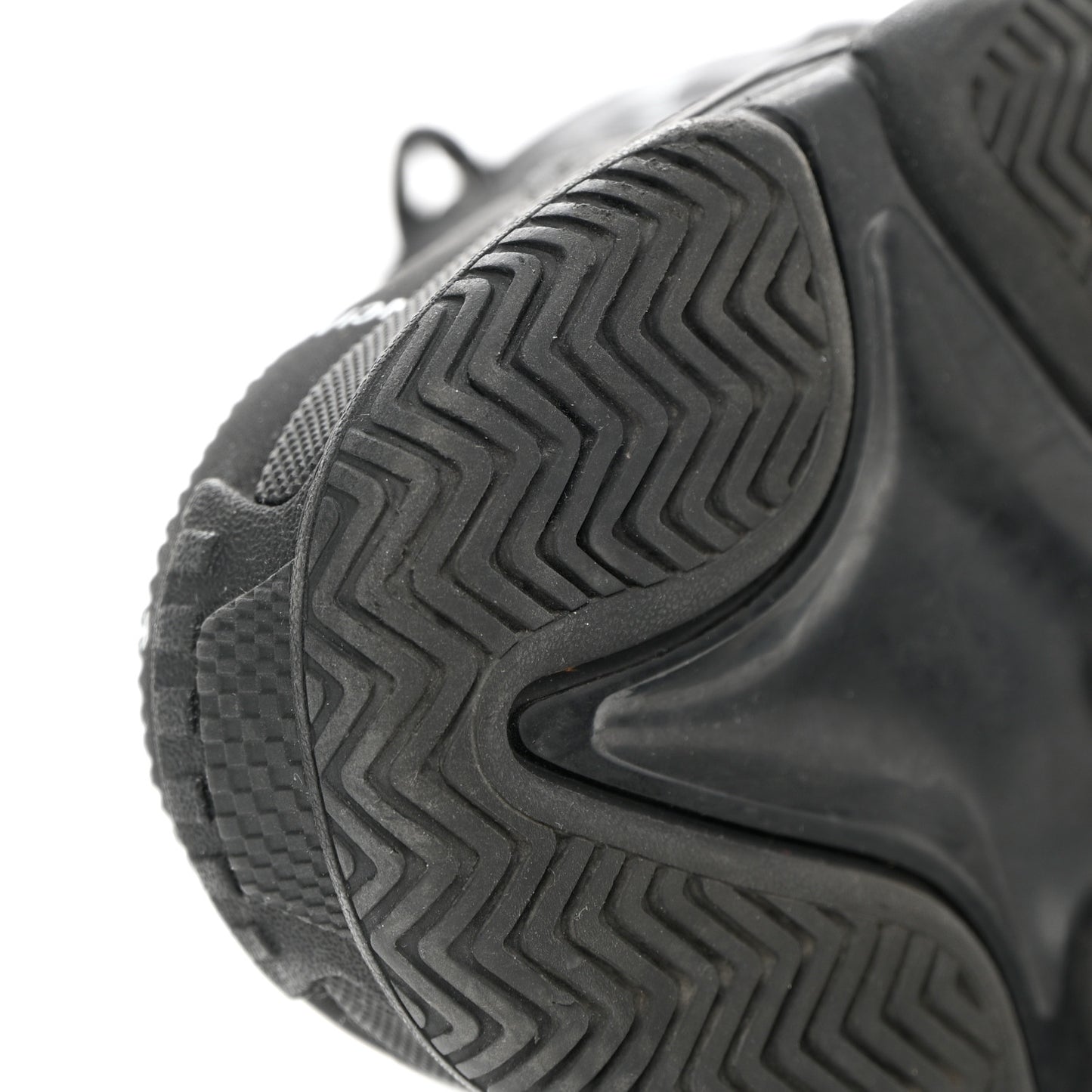 Technical Fabric Allover Logo Mens Triple S Sneakers 41 Black White